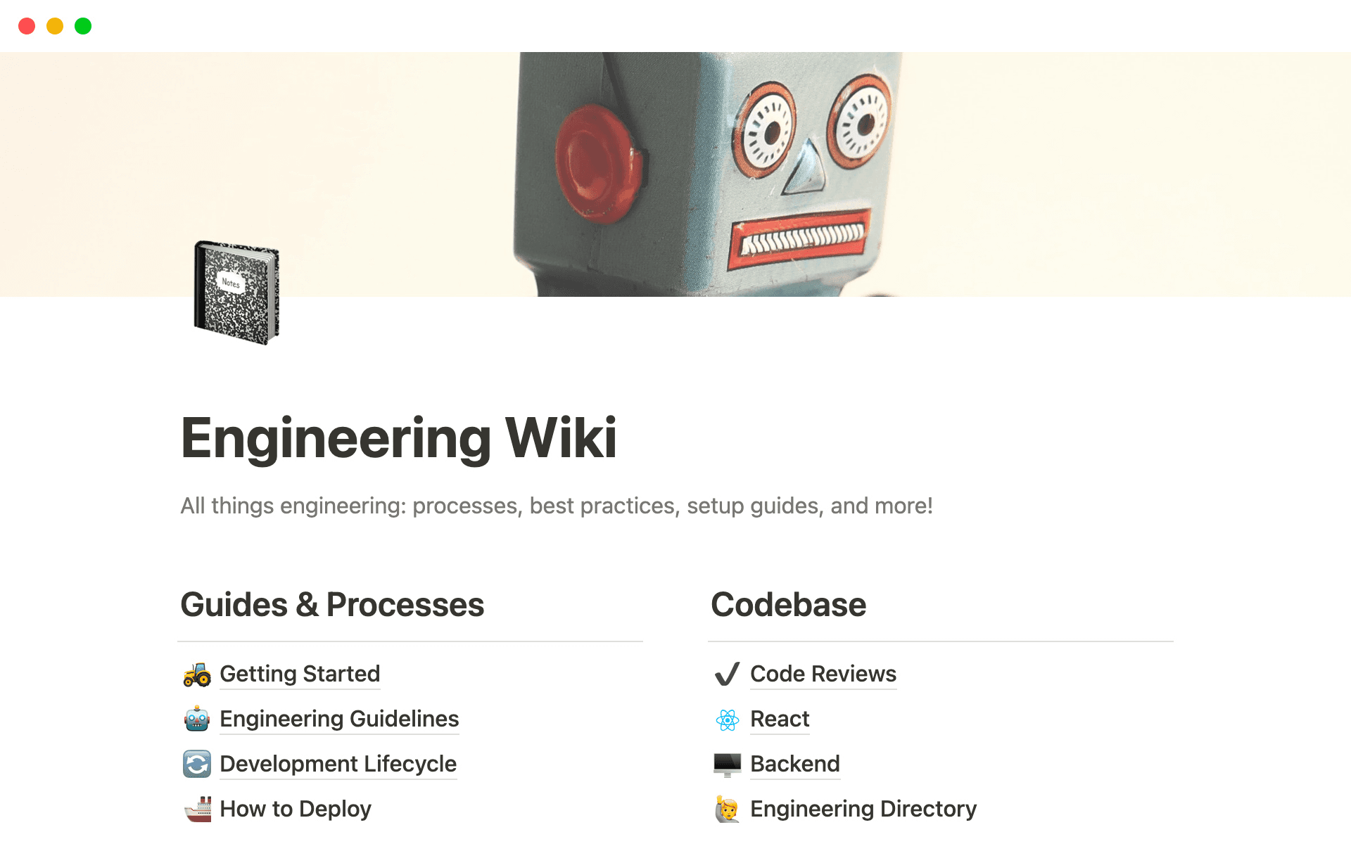 Nuestro espacio de equipo de Programación mantiene la documentación técnica estructurada y accesible para equipos interfuncionales. Con plantillas personalizadas, vistas y páginas verificadas, el conocimiento se organiza, actualiza y encuentra fácilmente.