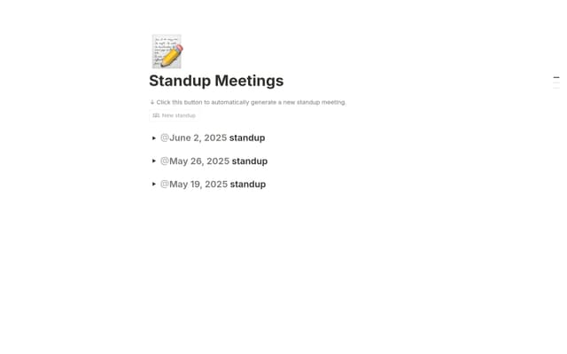 Reunión Standup