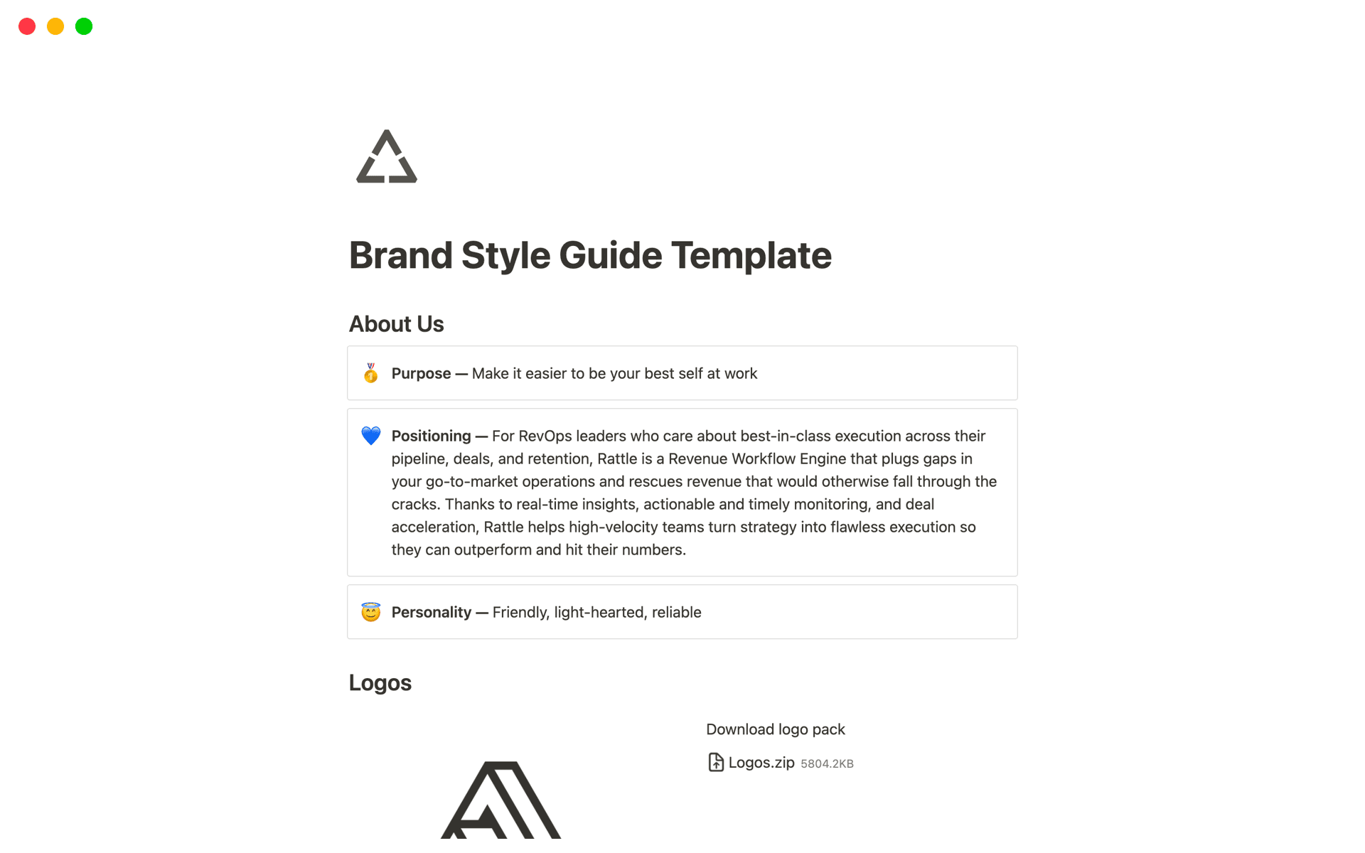 Brand Style Guide님의 템플릿 미리보기