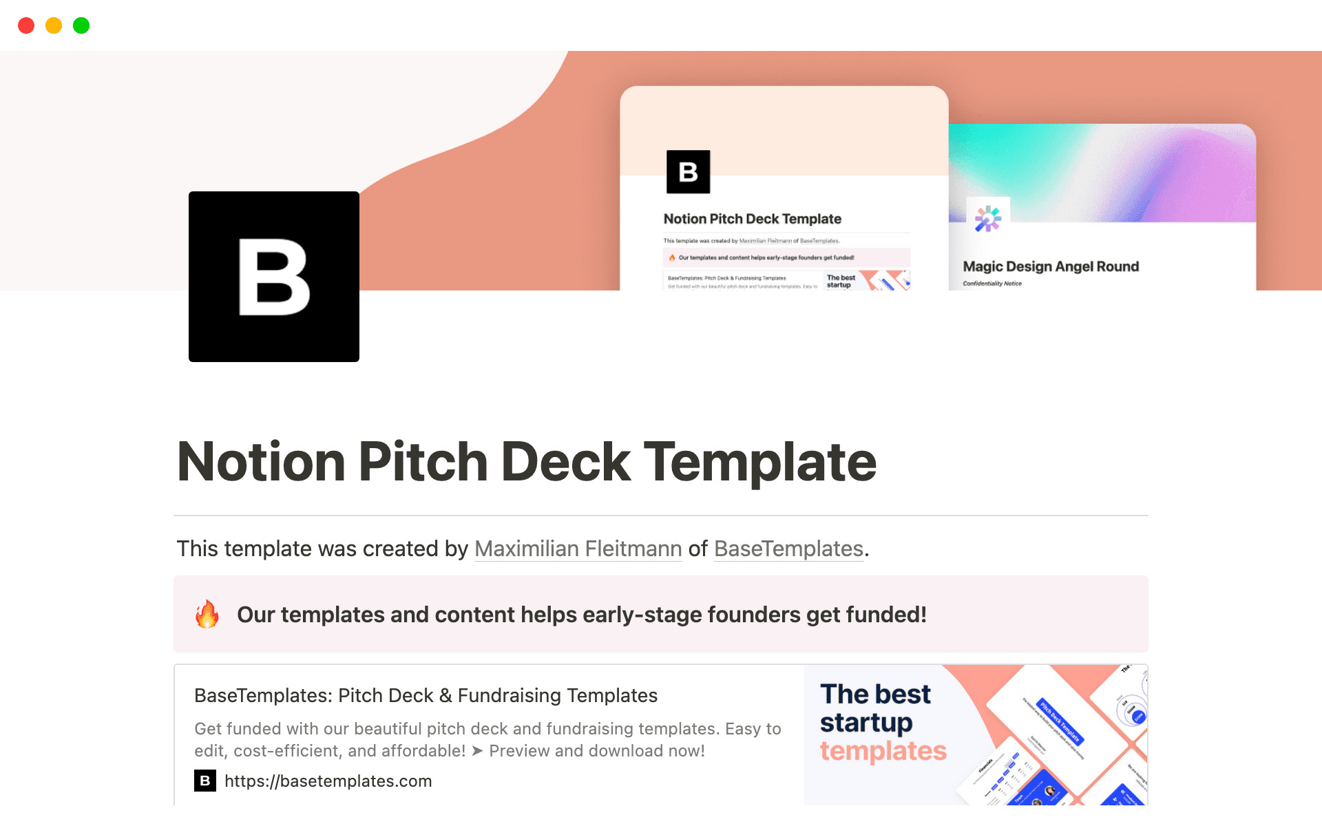 Pitch Deck Template님의 템플릿 미리보기